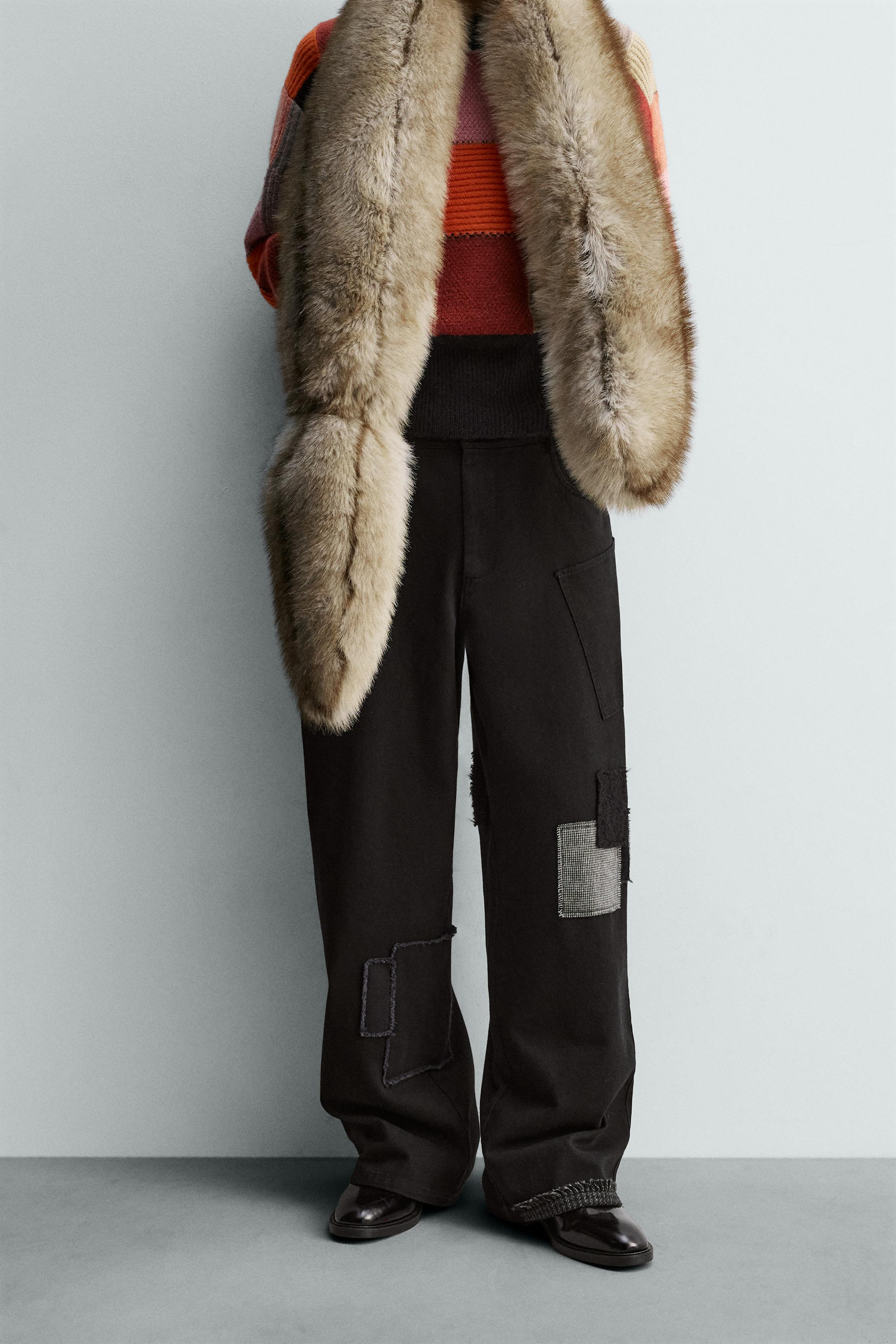 WIDE FIT PATCH PANTS HARRY LAMBERT FOR ZARA X DISNEY